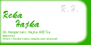 reka hajka business card